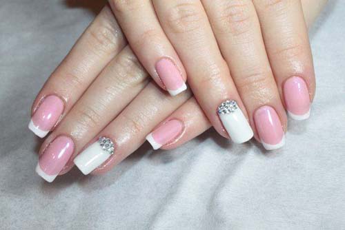 Άσπρα - ροζ νύχια (13)