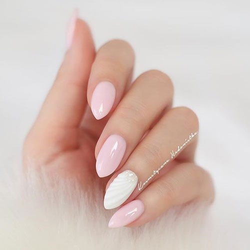 Άσπρα - ροζ νύχια (16)