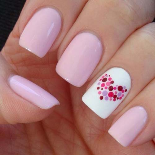 Άσπρα - ροζ νύχια (19)