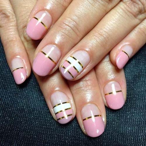 Άσπρα - ροζ νύχια (47)