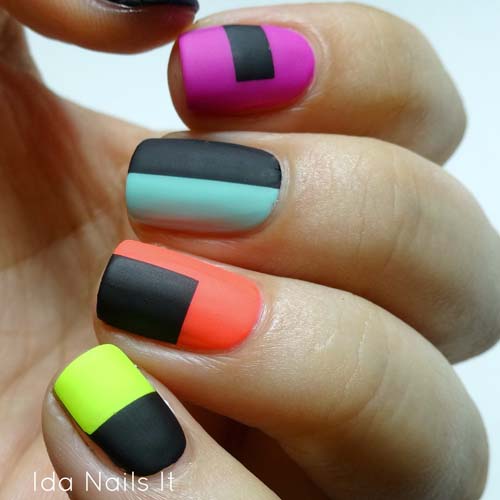Color Block Nails (41)