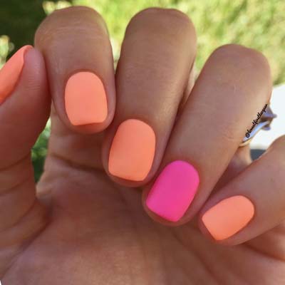 Neon nails - Φωσφοριζέ νύχια (5)