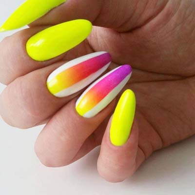 Neon nails - Φωσφοριζέ νύχια (14)