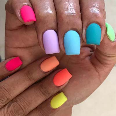 Neon nails - Φωσφοριζέ νύχια (36)