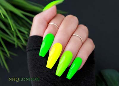 Neon nails - Φωσφοριζέ νύχια (38)