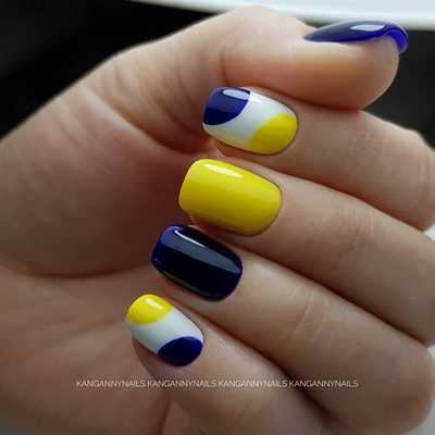 Μπανανί νύχια - Μανικιούρ σε κίτρινο χρώμα (22)
