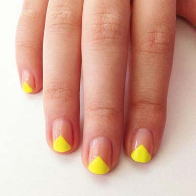 Μπανανί νύχια - Μανικιούρ σε κίτρινο χρώμα (41)