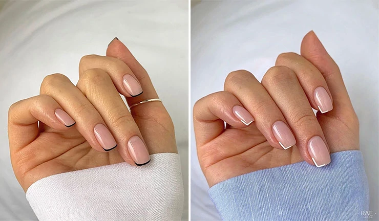 French nails με λεπτή γραμμή (23)