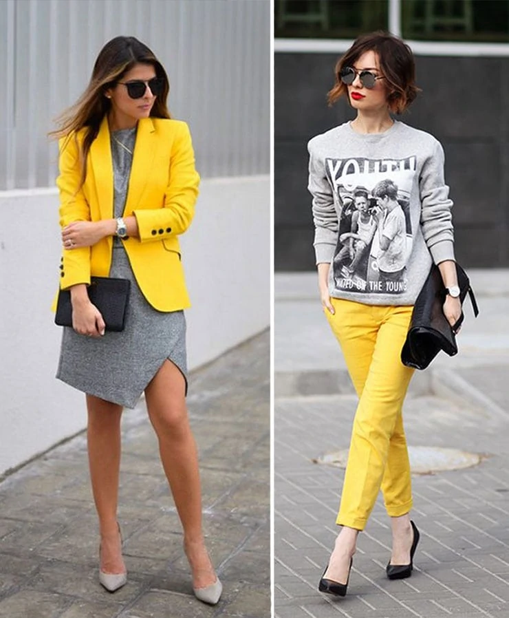 Πως να φορέσεις γκρι και κίτρινο
