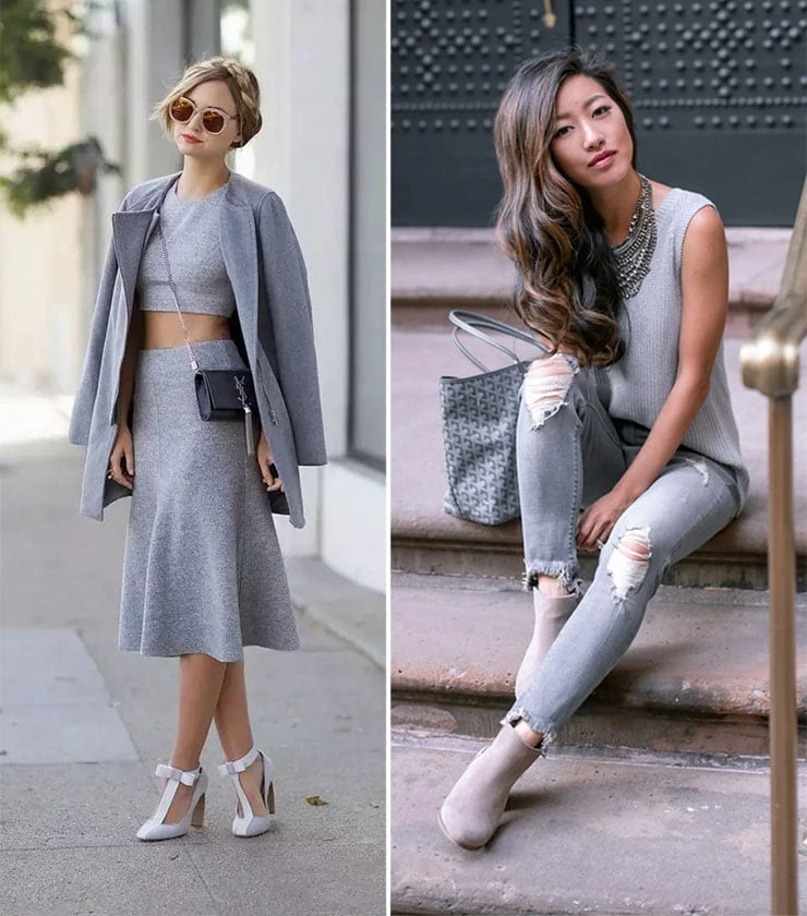 Total gray outfit