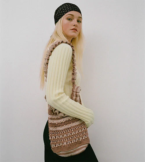 Crochet shopper bag σε boho style - ZARA