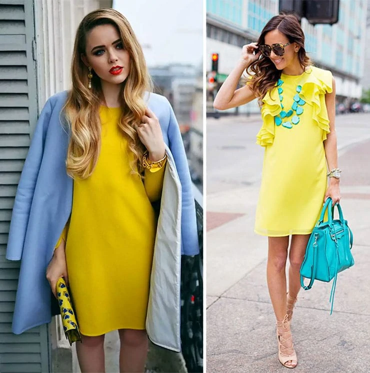 Με τι αξεσουάρ ταιριάζει το κίτρινο φόρεμα