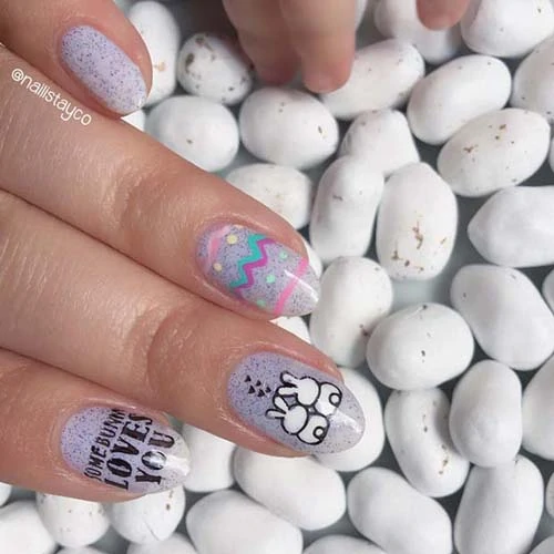 Trendy easter nails