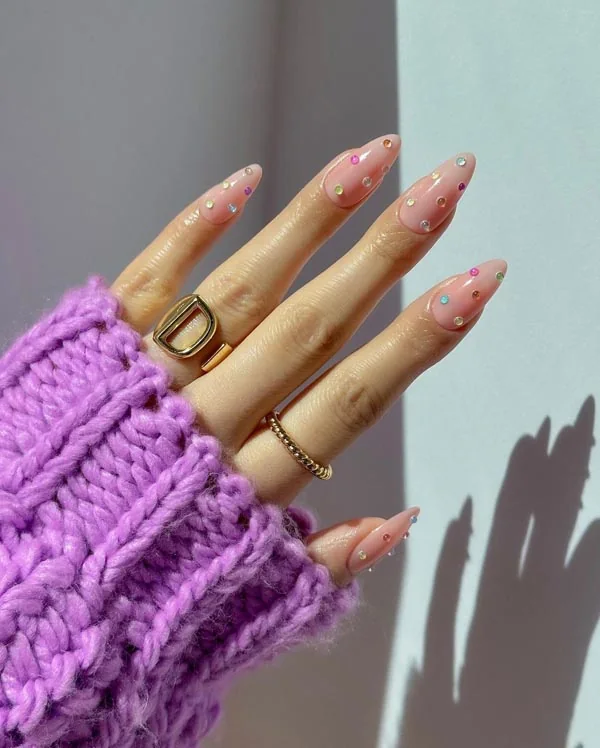 Νύχια Άνοιξη / Καλοκαίρι 2023 - 3D nail art, glitter και κοσμήματα νυχιών (2)